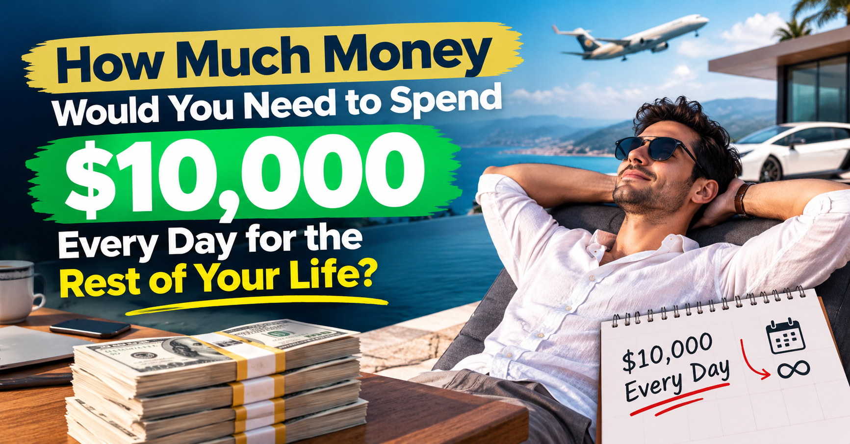 How Much Money to Spend $10,000 Every Day for Life?