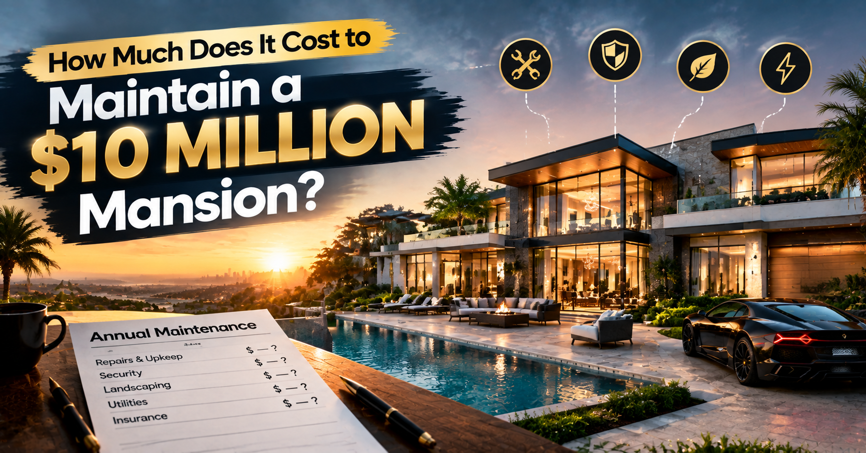 How Much Does It Cost to Maintain a $10 Million Mansion?